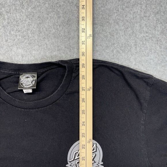 Santa Cruz Skate T-Shirt Men’s XL Black Front Back Graphic Tee Streetwear - Picture 8 of 9